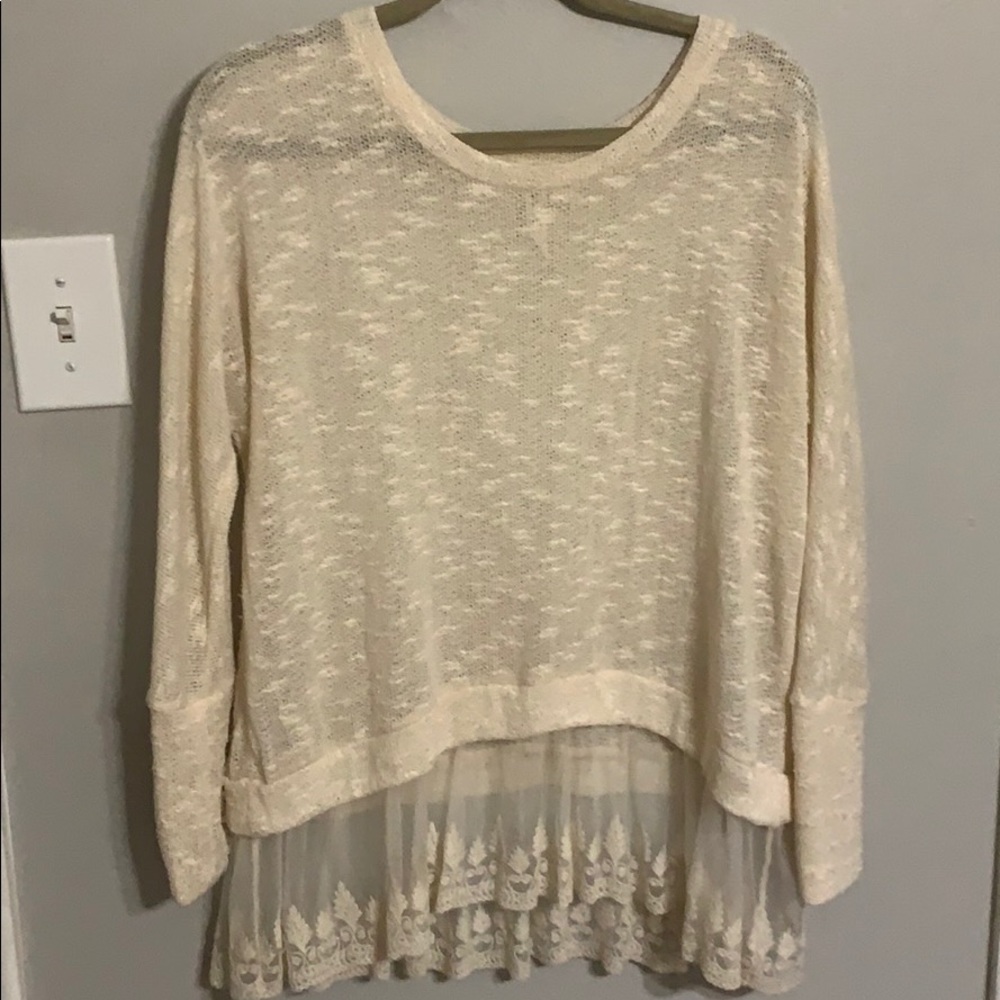 Others follow knit lace sweater